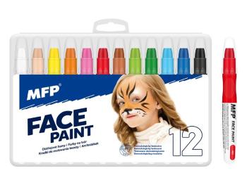 Sada bezpečných barev na obličej Face Paint - 12 ks - MFP Paper