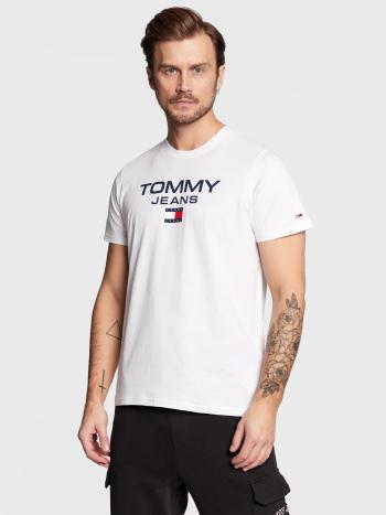 Tommy Jeans pánské bílé tričko - L (YBR)