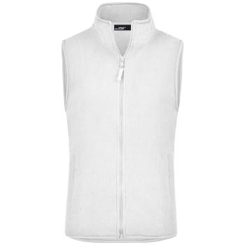 James & Nicholson Dámská fleecová vesta JN048 - Bílá | XL