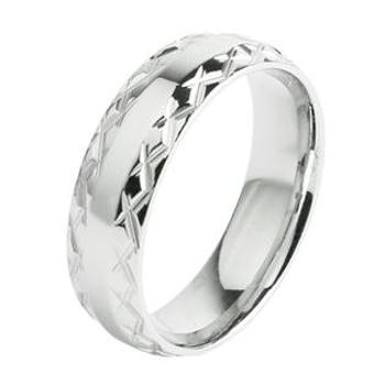 Šperky4U OPR0057 Pánský ocelový prsten, šíře 6 mm - velikost 56 - OPR0057-56