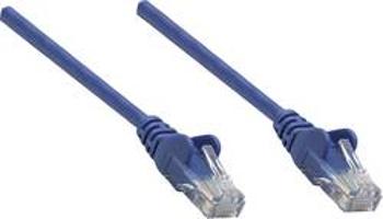 Síťový kabel RJ45 Intellinet 739832, CAT 6, S/FTP, 25.00 cm, modrá