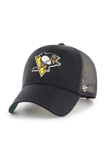 Čepice 47brand Pittsburgh Penguins černá barva, s aplikací