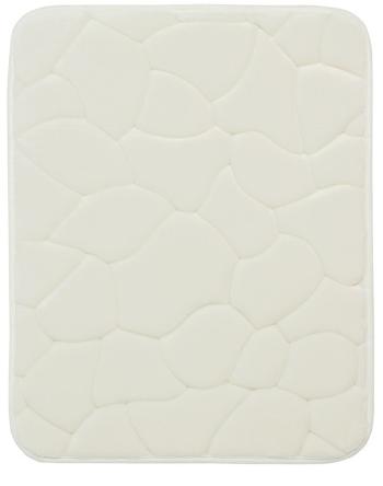 BO-MA koberce Protiskluzová koupelnová předložka 3D 0133 White - 40x50 cm Bílá