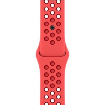 Apple Watch 41mm zářivěkarmínovo – Gym Red sportovní řemínek Nike (MPGW3ZM/A)