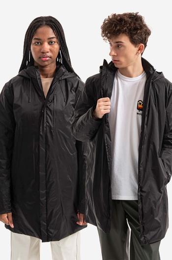 Bunda Rains Padded Nylon Coat 15480 BLACK černá barva, přechodná, oversize