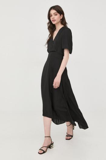 Šaty Morgan černá barva, midi
