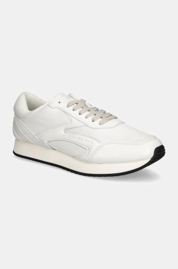 Sneakers boty Calvin Klein Jeans RETRO RUNNER MULTILAYER bílá barva, YM0YM01117