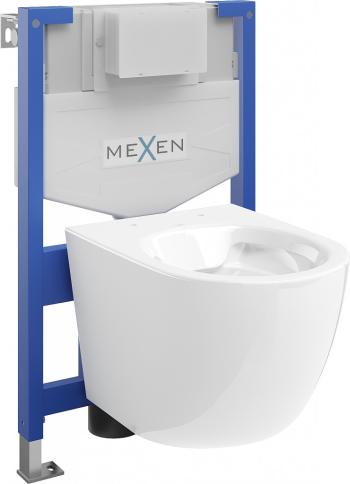 MEXEN/S WC předstěnová instalační sada Fenix XS-F s WC mísou Lena, bílá 6803322XX00