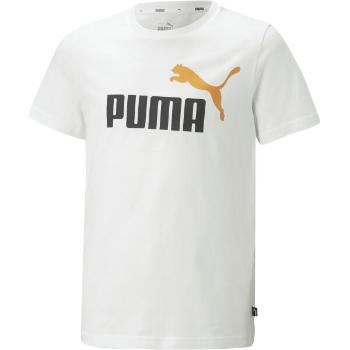 Puma ESSENTIALS+2 COL LOGO TEE Dětské triko, bílá, velikost