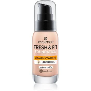 Essence Fresh & Fit tekutý make-up odstín 30 Fresh Honey 30 ml