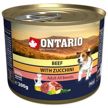 Konzerva Ontario Beef, Zucchini, Dandelion and linseed oil 200g