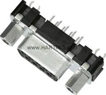 D-SUB zdířková lišta Harting 09 66 151 6513, 9 pin