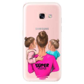 Odolné silikonové pouzdro iSaprio - Super Mama - Two Girls - Samsung Galaxy A3 2017