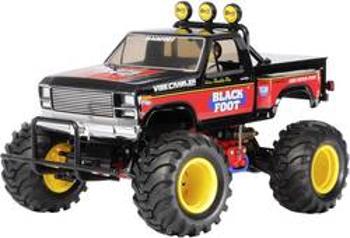 RC model auta monster truck Tamiya Blackfoot, komutátorový, 1:10, zadní 2WD (4x2), stavebnice