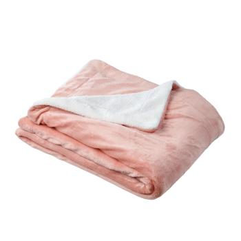 TOP Deka beránek 200x230 - Baby pink