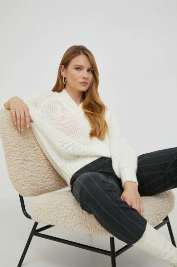 Vlněný svetr MAX&Co. dámský, bílá barva,