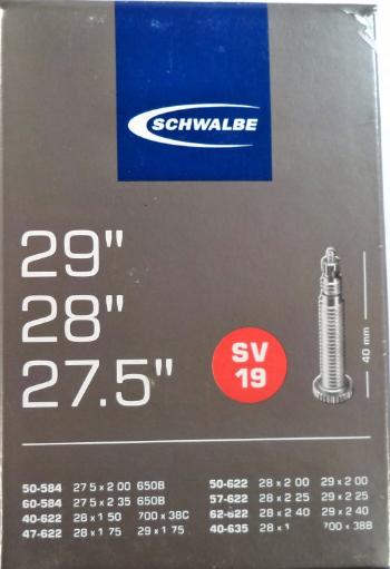 duše SCHWALBE SV19 27.5"x2.00-28"x1 1/2 (50-584/40-635) FV/40mm