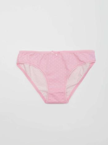 Růžové kalhotky s bílými puntíky BR-MT-11413-pink-white Velikost: XL