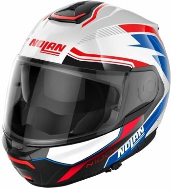 Nolan N100-6 Surveyor N-Com Metal White Blue/Red/Black L Přilba