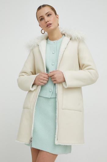 Oboustranný kabát MAX&Co. Amata dámský, bílá barva, přechodný