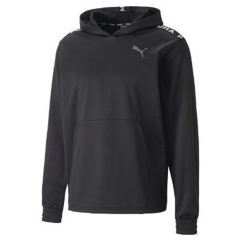 Puma FIT LIGHTWEIGHT PWRFLEECE HOODIE Pánská mikina, černá, velikost