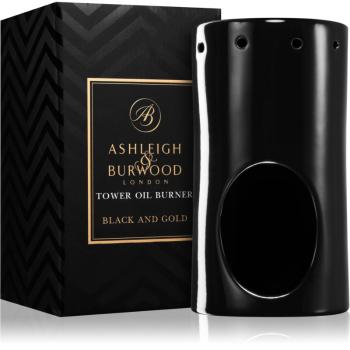Ashleigh & Burwood London Black and Gold keramická aromalampa
