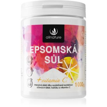 Allnature Epsomská sůl Vitamin C sůl do koupele 1000 g