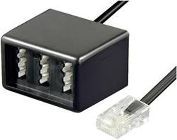 RJ45, TAE adaptér Basetech BT-1602101, 20.00 cm, černá