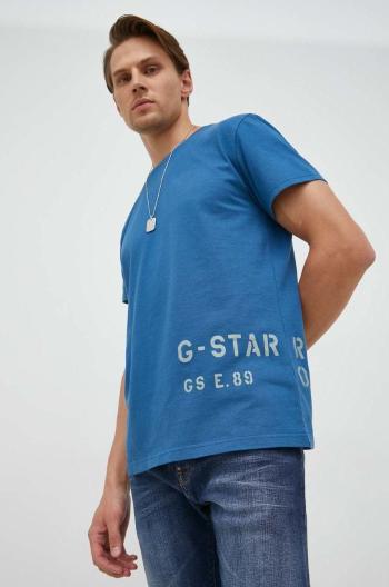 Bavlněné tričko G-Star Raw s potiskem