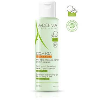 A-DERMA Exomega Control Zvláčňující mycí gel pro suchou kůži se sklonem k atopii 2v1 500 ml  (3282770144314)