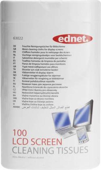 Čisticí utěrky na obrazovku ednet Clean! LCD Screen Cleaning, 63022, LCD, LED, TFT , plazma 100 ks