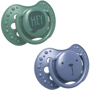 LOVI Hey 3-6m dudlík Blue / Green 2 ks