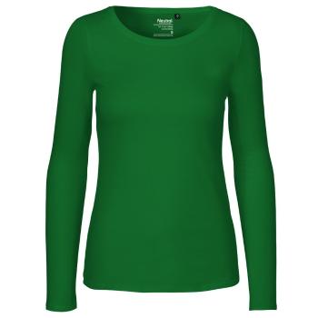 Neutral Dámské tričko s dlouhým rukávem z organické Fairtrade bavlny - Zelená | XXL