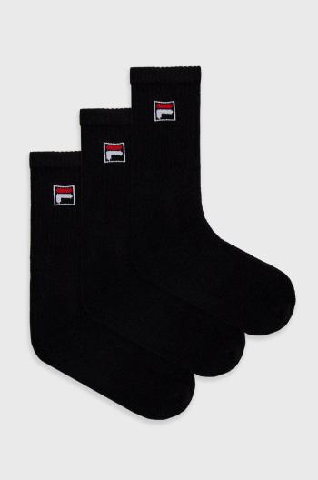 Ponožky Fila (3-pack) černá barva