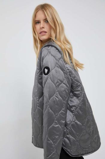 Bunda Mos Mosh Sadie Quilt Jacket dámská, šedá barva, přechodná