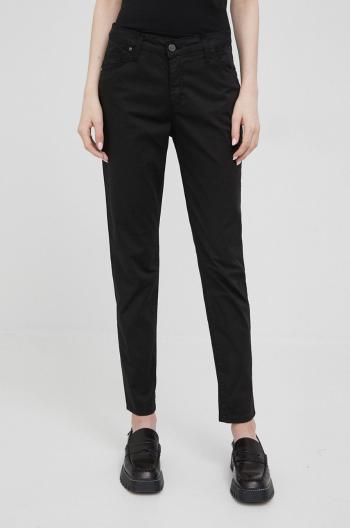 Kalhoty XT Studio dámské, černá barva, přiléhavé, medium waist