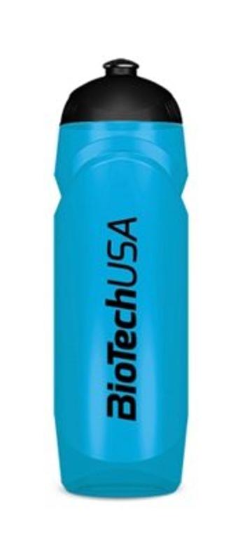 Športová fľaša s nápisom - Biotech USA 750 ml Modrá priesvitná