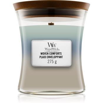 Woodwick Trilogy Woven Comforts vonná svíčka s dřevěným knotem 275 g