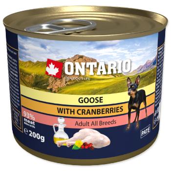 Konzerva Ontario Goose, Cranberries, Dandelion and linseed oil 200g