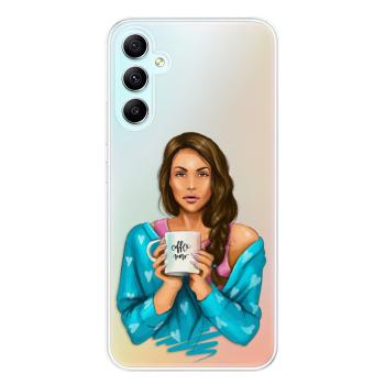 Odolné silikonové pouzdro iSaprio - Coffe Now - Brunette - Samsung Galaxy A34 5G