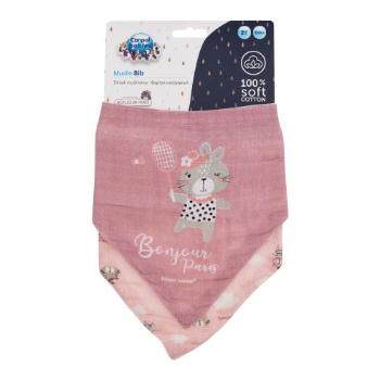 Canpol babies Bonjour Paris Muslin Bib Pink 2 ks bryndák pro děti