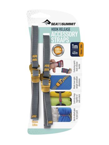 popruh SEA TO SUMMIT Accessory Strap with Hook Buckle 10mm Webbing velikost: 1 m, barva: žlutá