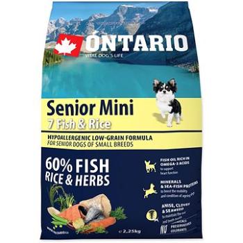 Ontario Senior Mini Fish & Rice 2,25kg (8595091780310)