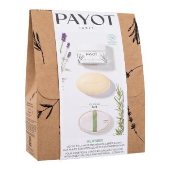 PAYOT Herbier Gift Set dárková kazeta univerzální pleťový krém Herbier 50 ml + tuhý masážní krém Herbier 50 g + exfoliační lufa