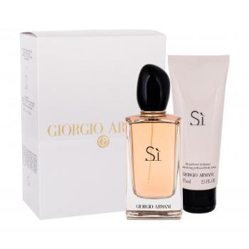 Giorgio Armani Sì dárková kazeta parfémovaná voda 100 ml + tělové mléko 75 ml pro ženy