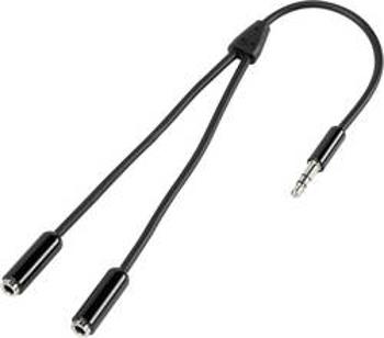 Jack audio kabel SpeaKa Professional SP-7870032, 20.00 cm, černá