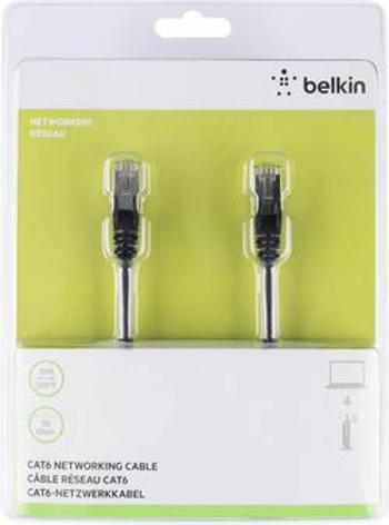 Síťový kabel RJ45 Belkin A3L981BT15MBKHS, CAT 6, S/FTP, 15.00 m, černá