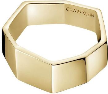 Calvin Klein Stylový pozlacený prsten Origami KJATJR10010 54 mm