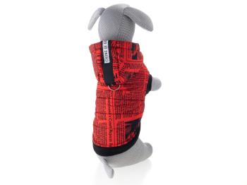 Vsepropejska Mercury teplá bunda pro psa s kapucí Barva: Červená, Délka zad (cm): 21, Obvod hrudníku: 33 - 38 cm