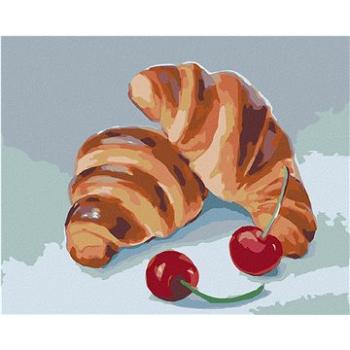 Zuty - Malování podle čísel - CROISSANT A TŘEŠNĚ (MYROSLAVA VOLOSCHUK), 80x100 cm, vypnuté plátno na (HRAmmb00495nad)